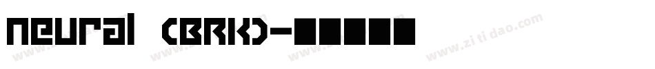 Neural (BRK)字体转换